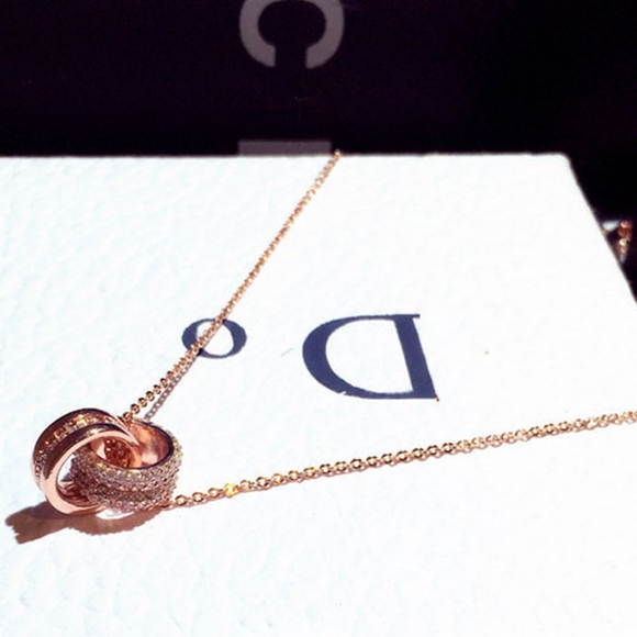 14k gold diamond necklace - Picture 10 of 13